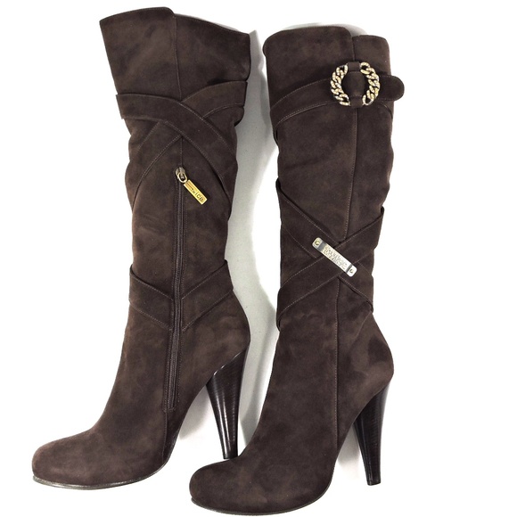 TWICE 🇮🇹WOMEN'S BROWN SUEDE WINTER BOOTS - Picture 7 of 7